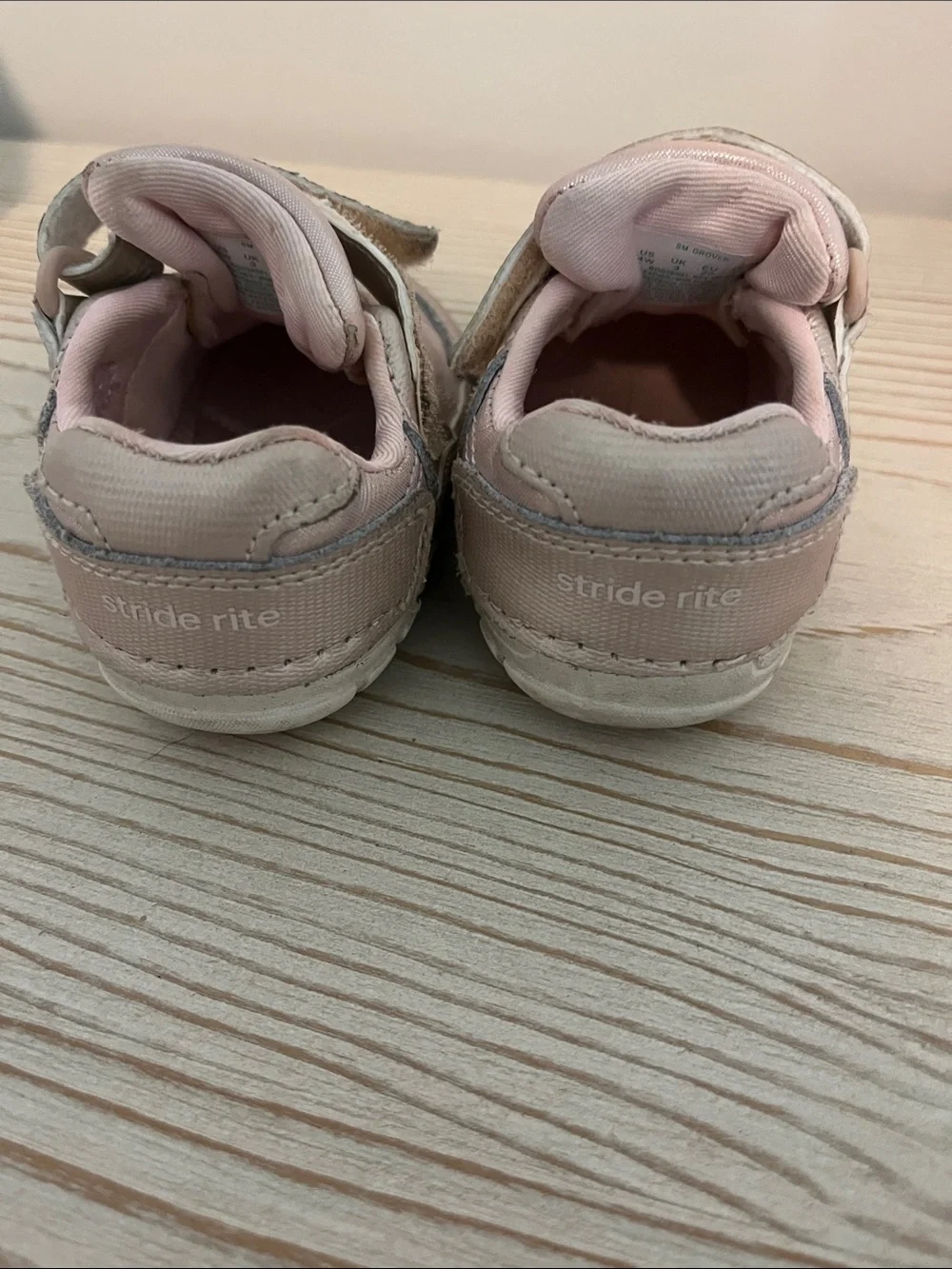 Stride Rite Light Pink Baby Walker Sneakers